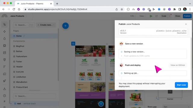 How to publish Plasmic projects to Github смотреть онлайн