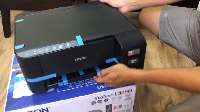 Unboxing our new printer epson wifi l3250. смотреть онлайн