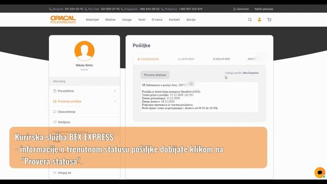 Oracal polikarbonati online kupovina - Praćenje pošiljki kurirskom službom смотреть онлайн