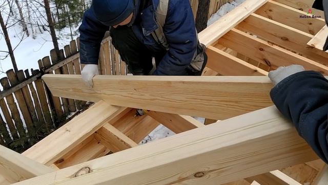 Строительство одноэтажного каркасного дома 10х16,5. "Новая Дача" смотреть онлайн