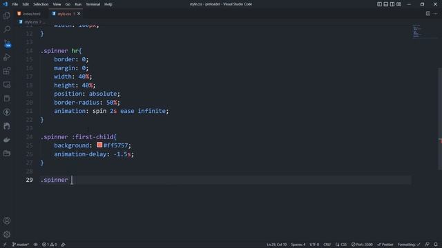 Loading Spinner | CSS Animation | The Webfix смотреть онлайн