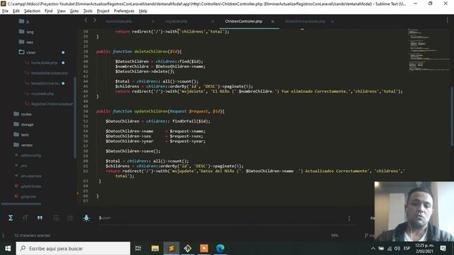 Como Poder Actualizar & Eliminar Registros Mediante Ventana Modal Usando Laravel Facil.! смотреть онлайн