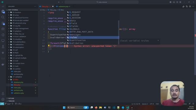 PHP TUTORIAL #79 FILTER FUNCTION смотреть онлайн