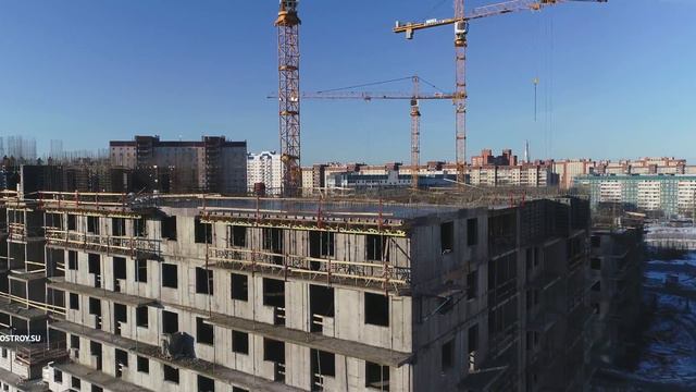 Аэросъемка ЖК «UP-квартал «Комендантский» от 4 апреля 2018 года смотреть онлайн
