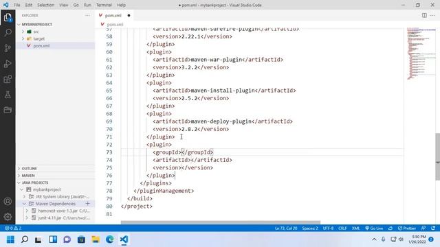 How to create and run maven web project on VSCode in tomcat server in Windows 11 смотреть онлайн
