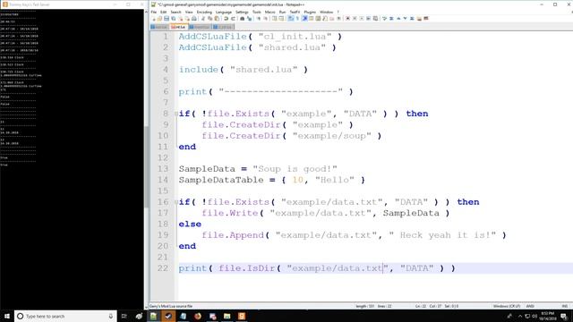 [Gmod] GLua Pro Tutorial 10: File I/O, CurTime, and OS Library смотреть онлайн
