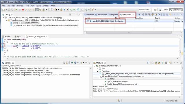 Browse loaded debug symbols with the CCS Modules view 2019 смотреть онлайн