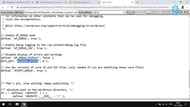 39008 - Curso Debug WordPress - Configurando Wp Config смотреть онлайн