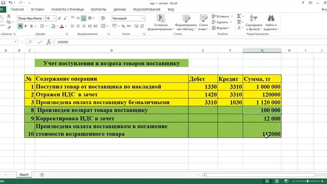 Бухгалтерские проводки по учету поступлении и возврата товара поставщику. смотреть онлайн