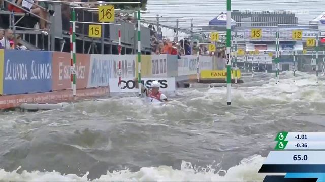 Benjamin Savsek Slovenia Semi-Final / 2023 ICF Canoe-Kayak Slalom World Cup Prague Czech Republic смотреть онлайн