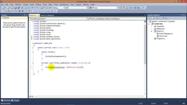 C# Programming-How to add data into combo box смотреть онлайн