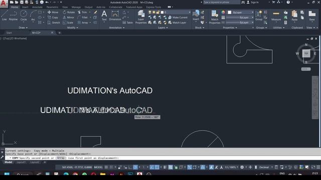 AutoCAD Tutorial - MIRROR (Modify command) | in hindi | autocad 2022 | Autocad 2023 смотреть онлайн