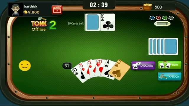 TONK Card Game - Offline Official TONK/ TUNK Card Game смотреть онлайн