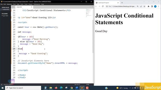 If-else-if statement in Java Script | Java Script Tutorial | Harisystems смотреть онлайн