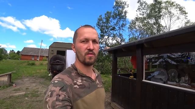 Меняем задний мост Фронтеры. Бороню картофельное поле. смотреть онлайн