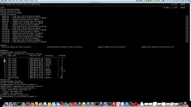 Undo/Redo/Rollback previous yum operations via yum history смотреть онлайн