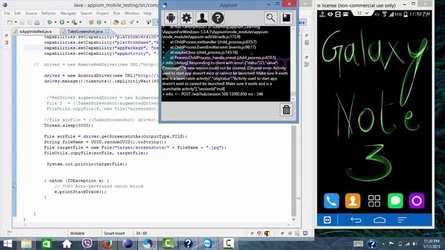 Appium Tutorial- How to take Mobile SnapShot смотреть онлайн