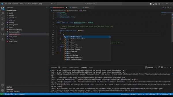 Get Better JSON with Godot C# and Newtonsoft.Json