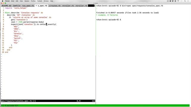Testing a Rails API with Request Specs (Test Driven RSpec, Ep 02) смотреть онлайн
