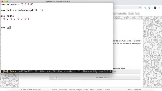Python Split - quebrando uma string(texto) смотреть онлайн