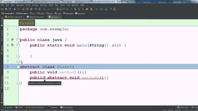 Java For Android Tutorial #20: Abstraction Basics смотреть онлайн