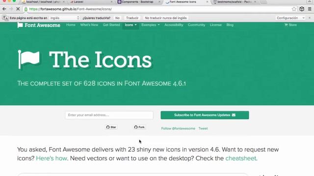 Práctica 15 Laravel 5.1 Utilizar iconos (font-awesome, bootstrap, etc) смотреть онлайн