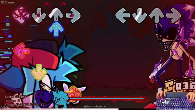 FNF | Vs Sonic.Exe Redrawn V2 - Etoile's Exe Halloween Reskin Encore | Mods/Hard/Gameplay |