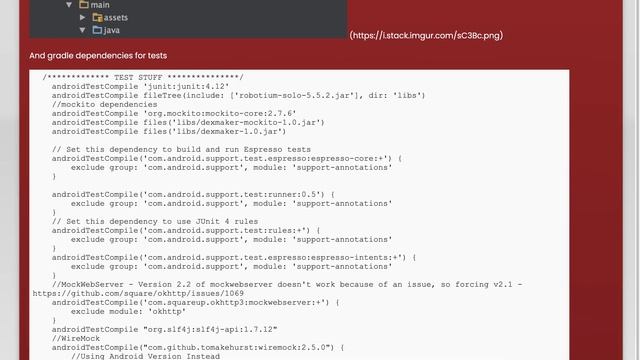 Android Tests don't run on a device lower than 5 (API 21) NoClassDefFoundError смотреть онлайн