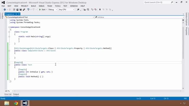 Advanced C#: 04 Attributes смотреть онлайн