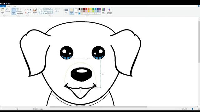 How To draw Cute Dog in Computer/Laptop using MS Paint - Part 6 смотреть онлайн