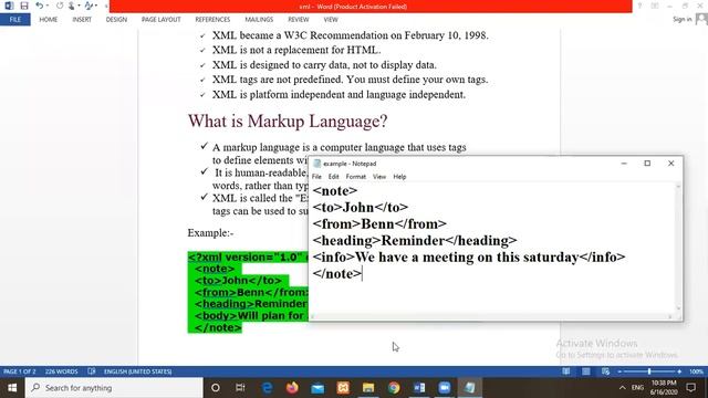 Introduction to XML and their attributes смотреть онлайн