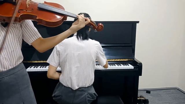 Rewrite the Stars - violin and piano duet cover смотреть онлайн
