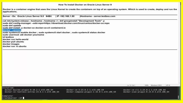 Install Docker on Oracle Linux Server смотреть онлайн