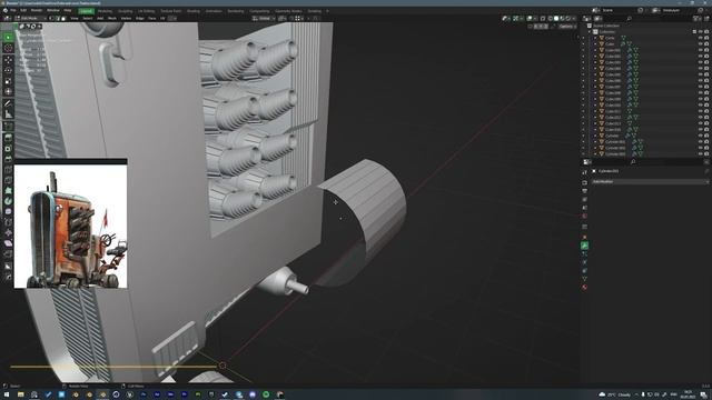 МОДЕЛИМ ТРАКТОР В BLENDER смотреть онлайн