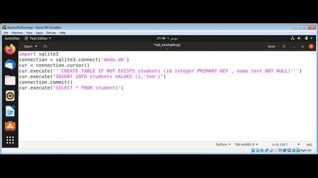 SQLite Database With Python , connect to database, create table, select and delete data смотреть онлайн