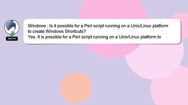 Windows : Is it possible for a Perl script running on a Unix/Linux platform to create Windows Short смотреть онлайн