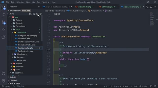 Post Crud and routes | Create a blog with Laravel 8, Jetstream & Livewire | #09 смотреть онлайн