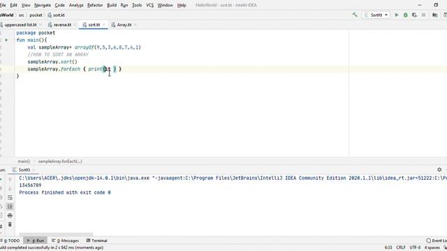 Kotlin how to sort an array смотреть онлайн