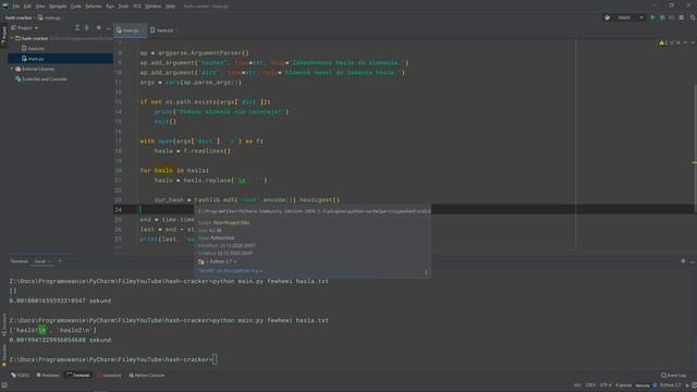 Hash-Cracker czyli łamanie MD5/SHA смотреть онлайн