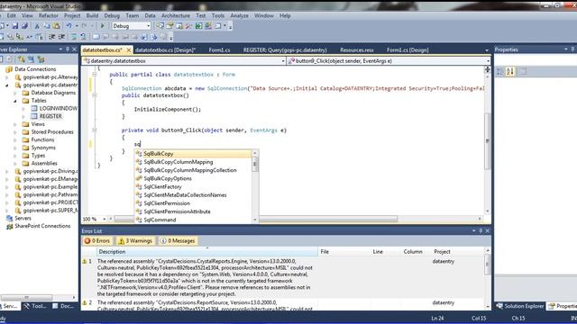 C# Code for Get DATAS DIRECTLLY from DATATABLE to TEXTBOX Events in .net смотреть онлайн