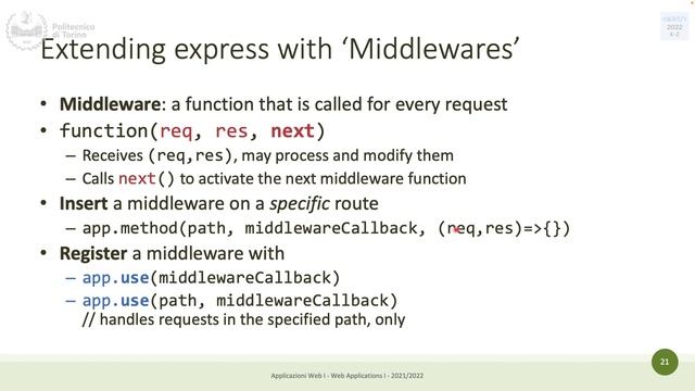 WA1-2022-L21: Express and HTTP API Design. смотреть онлайн
