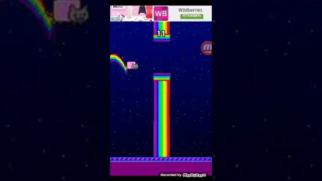 Мой первый летсплей!Играем в Flappi Cat. смотреть онлайн