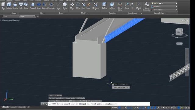Autocad 3D Bridge Design Tutorial | Autocad 3D Civil engineering | Architecture Design | CAD by Ahi смотреть онлайн