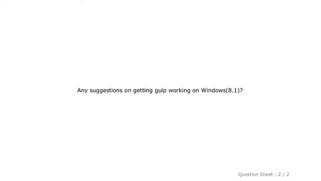 Windows : gulp command not found - error after installing gulp смотреть онлайн