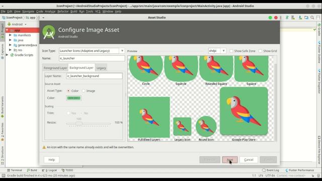 How to Create App Launcher Icon in Android Studio смотреть онлайн