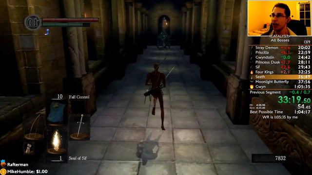 Dark Souls Speedrun All Bosses World Record [1:05:20] From Twitch