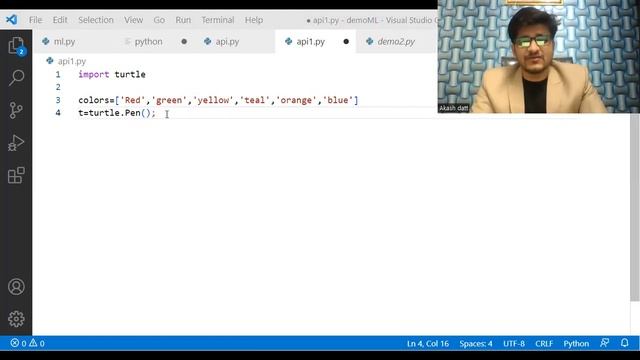 python turtle animation example by Arcane Programming infotech смотреть онлайн