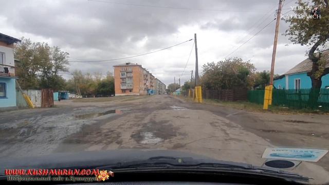 Костанайская область: улицы Степная - Калинина - кладбище... смотреть онлайн