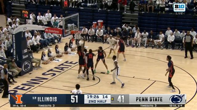 #12 Illinois vs Penn State Highlights | NCAA Men's Basketball | 2024 College Basketball смотреть онлайн