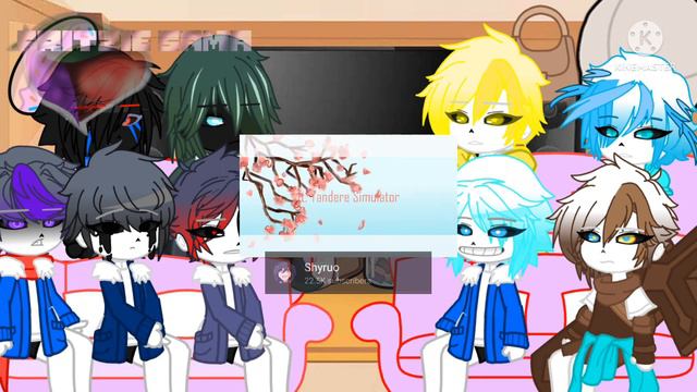 Sans Au React To Frisk As Ayano AU || OverShaker AMU